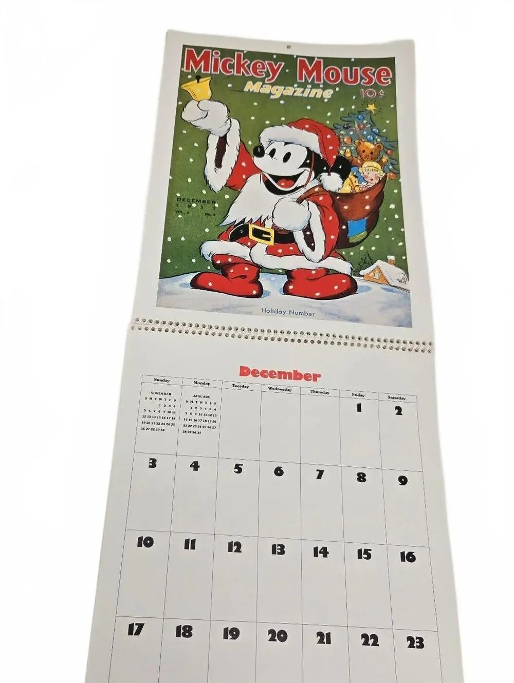 Vintage 1978 Disney The World Of Mickey Mouse Hallmark Engagement Calendar